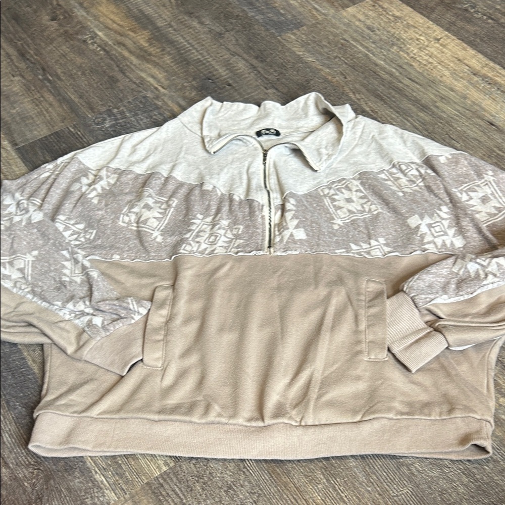 Miss me Beige Patterned Top large